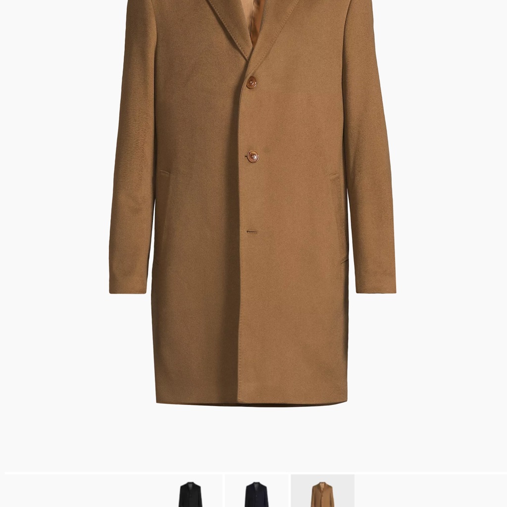 Men's Tan Overcoat